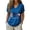 Blue#1, variant on Tnhcen Women's Peace Love Texas 4th of July V-Neck T-Shirt, Patriotic Graphic Print Short Sleeve Loose Fit Blouse, Holiday Party Casual Top, Sizes S-5XL