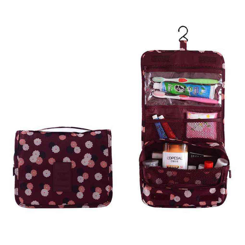 Travel Cosmetic Toiletry Bag Case Portable Storage Pouch Hanging Bag - 0 - 0
