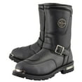 thumbnail image 5 of Milwaukee Leather Men's Black Leather Classic Engineer Motorcycle Boots w/ Reflective Piping & Gear Shift Protection MBM9070 7.5, 5 of 10