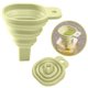 thumbnail image 1 of Embudo plegable de silicona novedoso, embudos telescópicos de estilo largo para dispensar líquidos en el hogar, utensilios de cocina verdes, 1 of 4