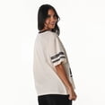 thumbnail image 4 of Women's The Wild Collective  Cream Dallas Cowboys Vintage Drop Shoulder Oversized Boyfriend T-Shirt, 4 of 4