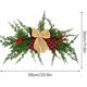 thumbnail image 3 of Guirnalda de buzón de Navidad de 22 pulgadas, corona de ciprés artificial con lazo de bayas rojas, guirnalda de arco de vegetación invernal para decoración de dintel de puerta de pared, 58 cm de largo, 3 of 4
