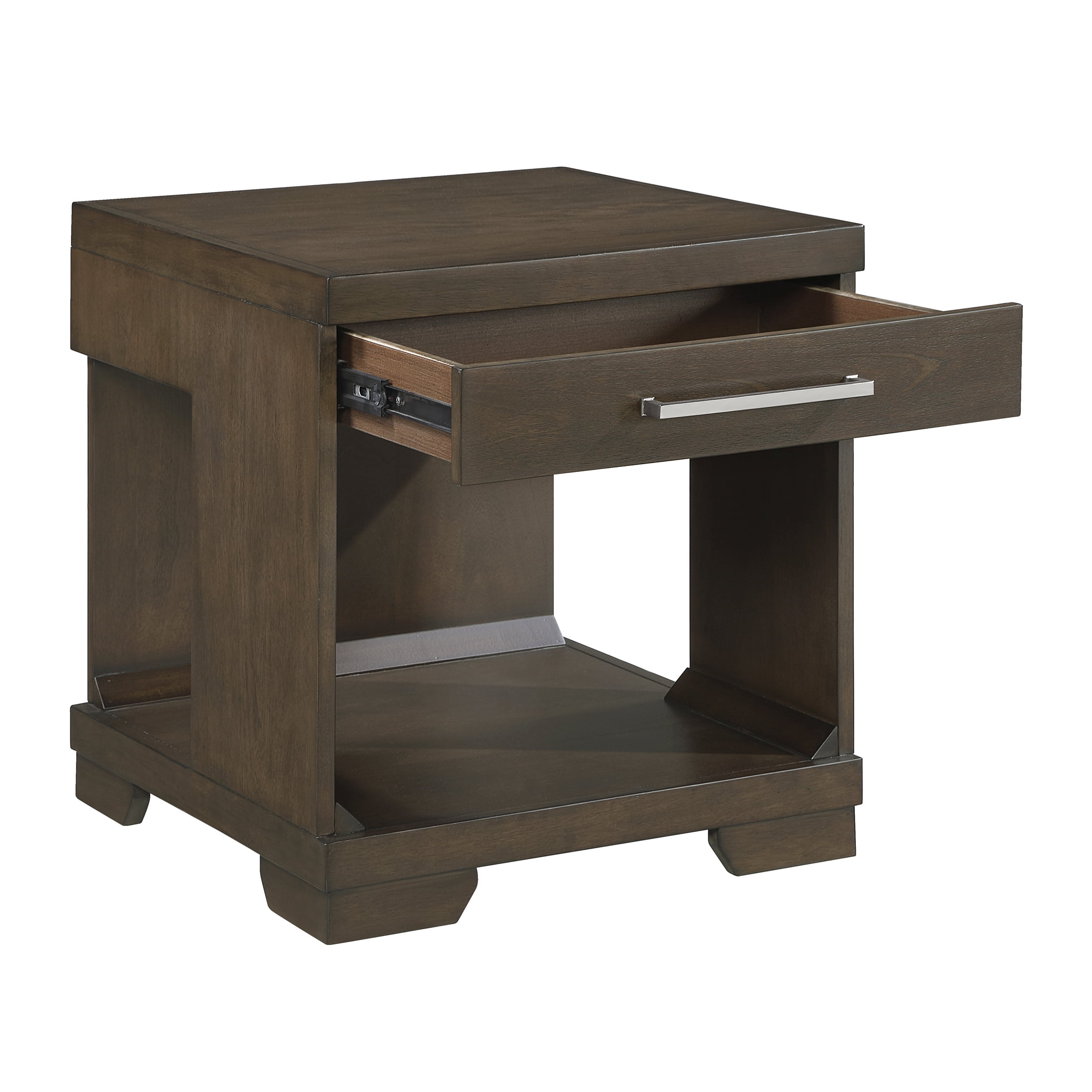 OakvillePark Alton End Table with 1 Drawer, Espresso