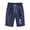 Navy, variant on WREESH Womens Summer Beach Shorts Cotton Linen Shorts Fashion Short Printed Tight High Waist Pocket Elasticity Sports Half Shorts Olive Green
