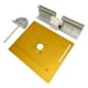 thumbnail image 2 of Placa de inserción de aluminio para mesa de fresadora, para bancos de carpintería, sierras de mesa y recortadoras. dorado, 2 of 9