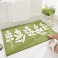 thumbnail image 5 of maho Moss Rug Floral Area Rugs Plant Flowers Bathroom Rug Mat Extra Thick And Absorbent Bath Rugs Non-Slip Soft Plush Bath Carpet Machine Wash Dry Bathroom B on Clearance, 5 of 7
