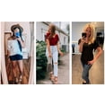 thumbnail image 4 of UVN Women Tassel T Shirt Short Sleeve Tops Round Neck Shirts Casual Summer Tee, 4 of 4