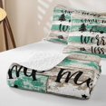 thumbnail image 4 of Erosebridal Farmhouse Camper Quilt King, Cartoon RV Car King Coverlet Set, Turqoise Gray, 3 Pieces 1 Bedspread and 2 Pillowcases, 4 of 7