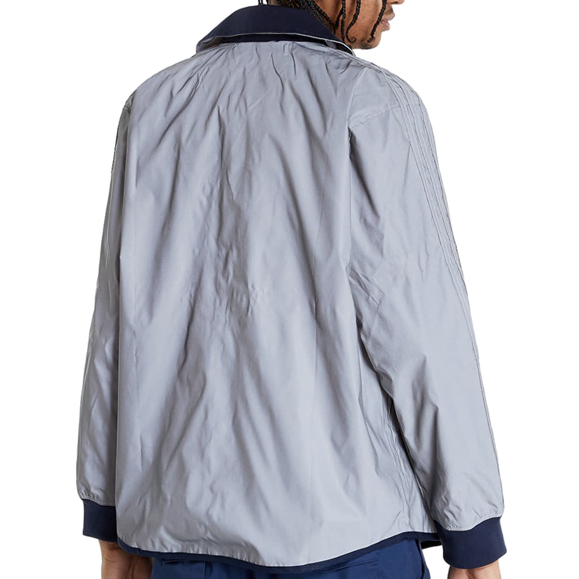 Adidas Men's A.B. Jousting Jacket Solid Regular Fit XL Reflective Silver