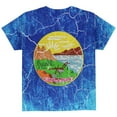 thumbnail image 2 of Montana Vintage Distressed State Flag All Over Youth T Shirt Multi YXL, 2 of 2