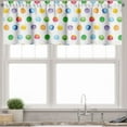 thumbnail image 3 of Ambesonne Abstract Valance & Curtain, Colored Big Polka Dots, 55"x45", Multicolor, 3 of 6