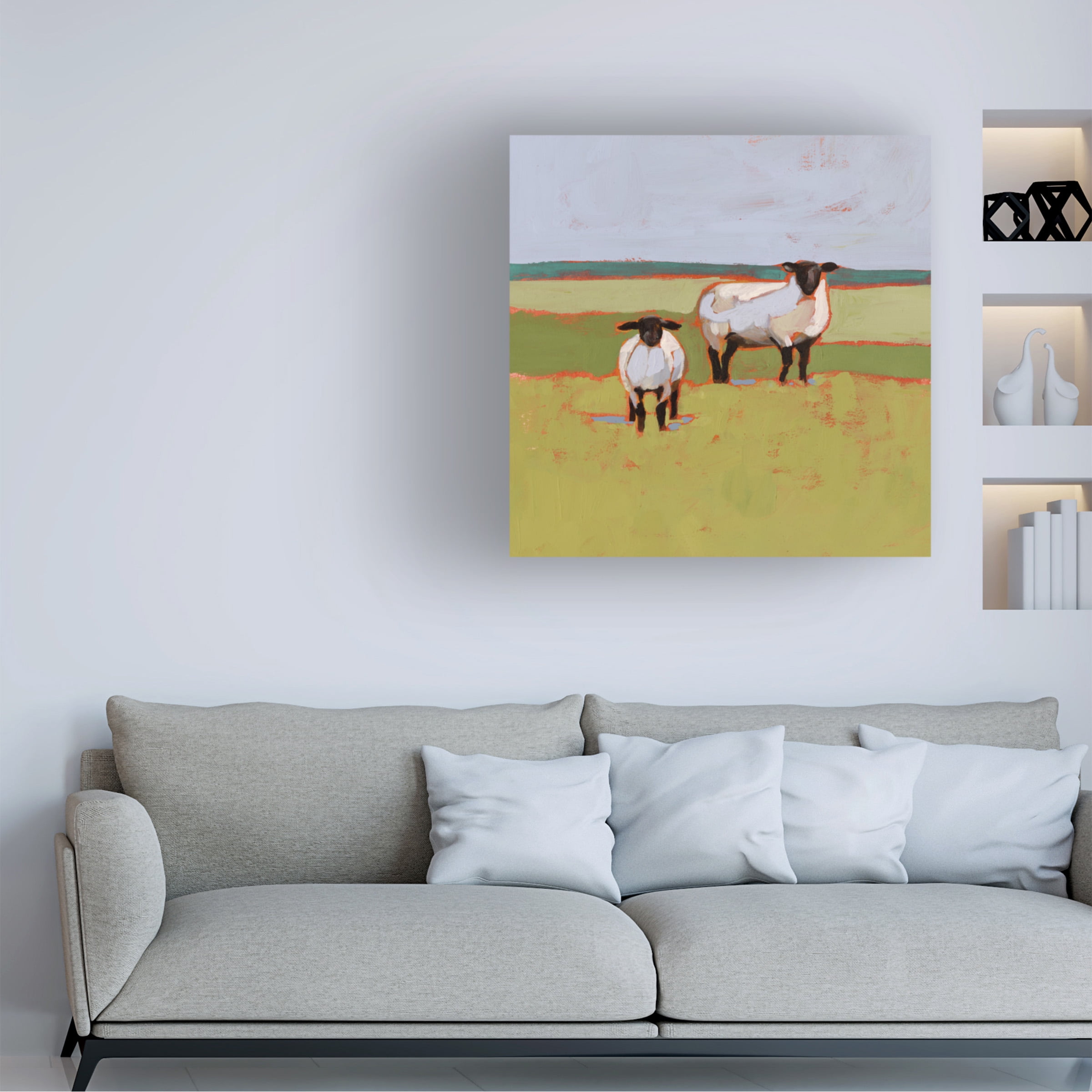 Victoria Borges 'Suffolk Sheep II' Canvas Art