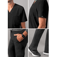 thumbnail image 4 of Adar Addition Go-Basic Scrub Set For Men - Classic V-Neck Scrub Top & Cargo Scrub Pants, 4 of 7