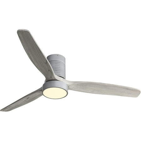 

Moselota Indoor Low Profile Remote Control LED Ceiling Fan with Light