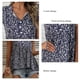 thumbnail image 5 of Camisas de manga corta con cuello en V para mujer, blusas con estampado Floral de verano para mujer con volantes sueltos informales a la moda para el trabajo diario en la cita, 5 of 6