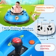 thumbnail image 5 of Farmdex 12 Vot Ride on Toys for Toddlers Ride on Bumper Car with Remote Control, Baby Bumper Car W/ 360 Degree Spin, LED Colorful Lights, Five-Point Seat Belt, Blue, 5 of 11