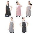 thumbnail image 4 of Advancent Delantal de cocina, delantales de cocina suaves, tela ligera para la cintura, pintura para hornear, tareas domésticas, limpieza, lavado, Cocina y Comedor Raya rosa Advancent HA080275-02, 4 of 6