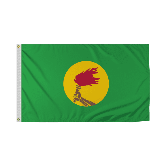 Promopatriot Zaire Country Flag 3x5 Ft Outdoor Nylon Double Stitched Edges Canvas Header Brass Grommets 3'x5' Zaire
