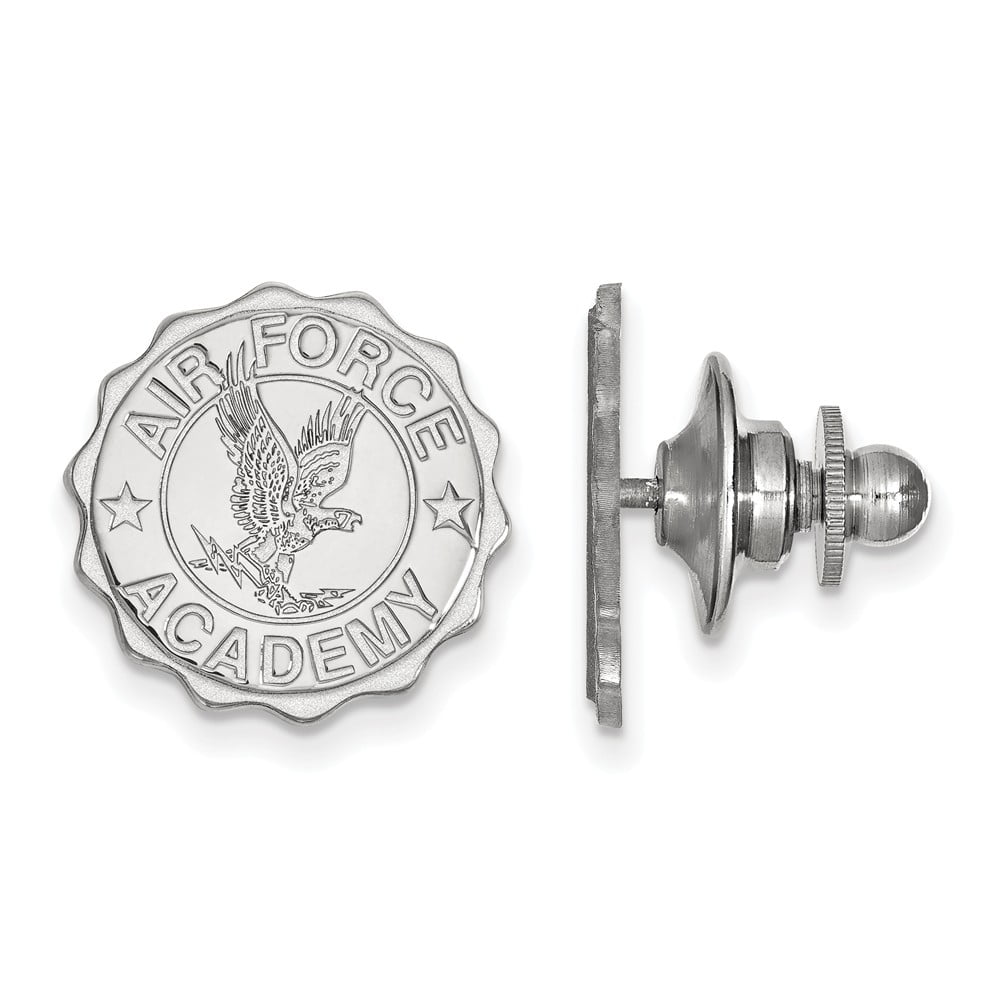 15mm x 15mm Solid 14k White Gold University of Kentucky Lapel Pin
