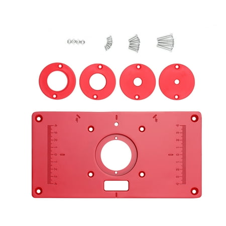 

MABOTO Multifunctional Router Table Aluminum Alloy Insert Plate Woodworking Benches 235x120x8mm Carpenter Trimming Machine Flip Chip Board