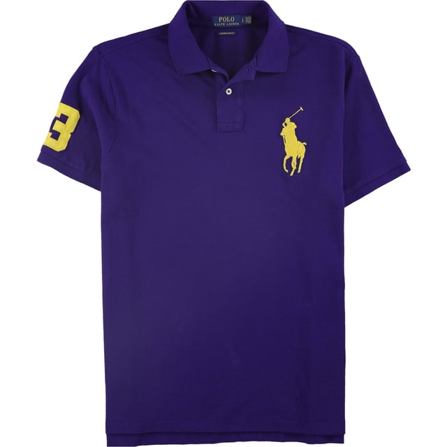 Ralph Lauren Big Pony - Polo de rugby para hombre, color morado, pequeño Ralph Lauren polo, rugbi