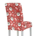 thumbnail image 2 of Xoenoiee Santa Claus Candy Print Dining Chair Slipcover Christmas Decoration Parsons Chair Furniture Protector Stretch Chair Covers for Dining Room, Restaurant, Kitchen, Party, 1 Set, 2 of 7