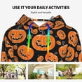 thumbnail image 6 of Hoodies for Women - Halloween Pumpkins Comfrt Colour Drawstring Women'S Fashion Hoodies & Sweatshirts, Fall Outfits Clothes for Women 2024 Pullover with Kangaroo Pocket, 6 of 7