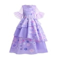 thumbnail image 3 of Disney-Disfraz De Encanto para niña, vestido De princesa con manga acampanada, con volantes, para fiesta De cumpleaños, 3 of 5