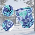thumbnail image 4 of Unique Bargains 1 Pc Neck Gaiter Ice Silk Print Scarf Mask Bandana Blue Purple, 4 of 5
