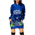 thumbnail image 1 of Vestidos de Navidad Para Mujer Moda Casual Manga Corta Cuello Redondo Sólido Ahueca Hacia Fuera Maxi Vestido Largo Suelto Odeerbi ODB198811, 1 of 5