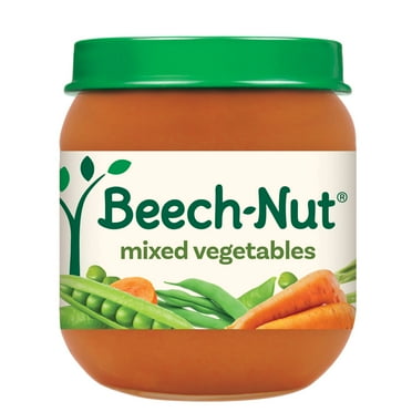 Beech-Nut Stage 2 Baby Food, Mixed Vegetables, 4 oz Jar (10 Pack)