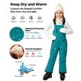thumbnail image 5 of Wantdo Girls' and Boys' Ski Bibs Waterproof Snow Bibs Overalls Insulated Snowboarding Pants Blue 14-16, 5 of 11