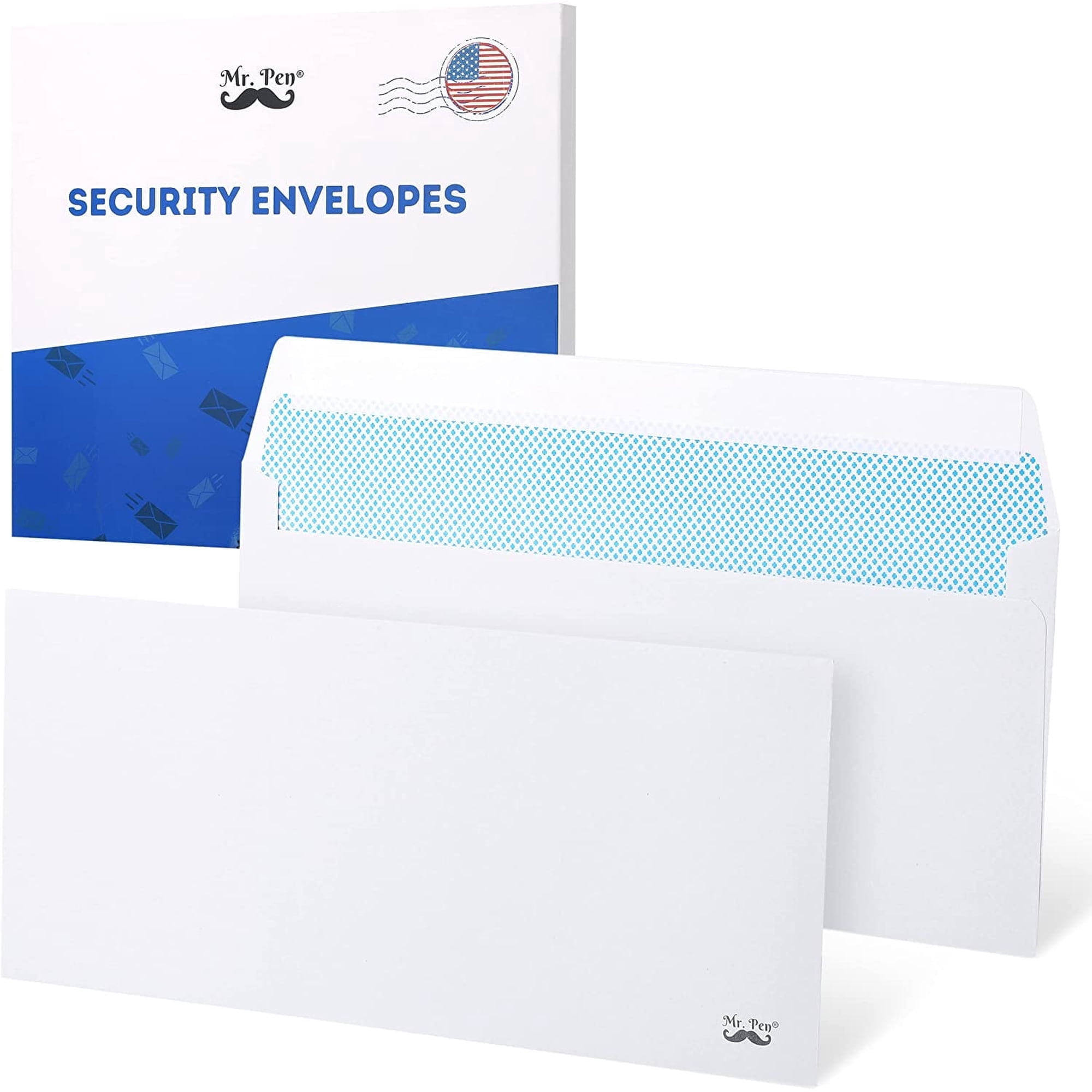 Mr. Pen- Security Envelopes #10, 50 Pack, Envelopes Self Seal, Business Envelopes, Security Envelopes Peel and Seal