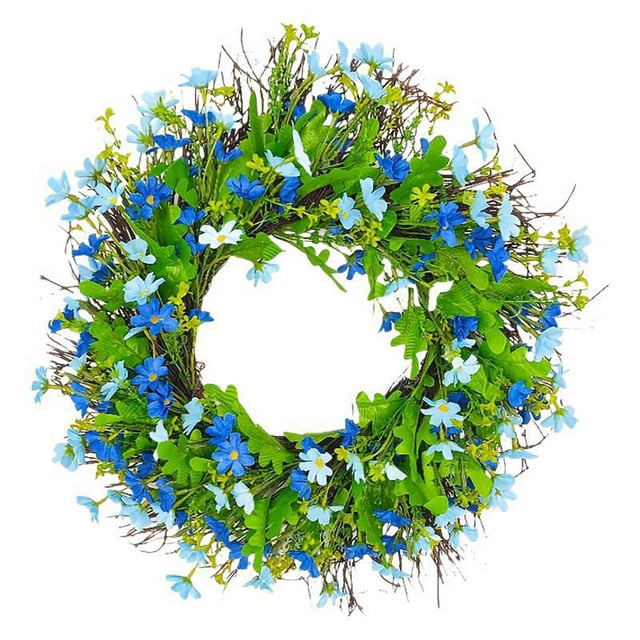 BKER Warm Spring Spring Garland Green Leaves Simulation Flowers Spring Summer Day Garland Decoration