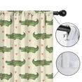 thumbnail image 4 of Blackout Kids Curtains,Beige Crocodiles Hearts Pattern Childrens Insulated Curtains Set Of 2,Bedroom Essentials,Toddler Room Decor 42"x54", 4 of 5