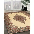 thumbnail image 2 of Ahgly Company Indoor Rectangle Traditional Sienna Brown Medallion Area Rugs, 8' x 12', 2 of 6