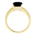 thumbnail image 2 of 2 ct Asscher Cut Natural Onyx Solitaire 14K Yellow Gold Womens Engagement Ring, 2 of 3