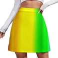 thumbnail image 2 of Skirt Female Colorful Print Elegant Mini Skirts High Waist Design Casual Skirt Big Size, 2 of 7