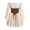 Beige, variant on Women Dress Off Shoulder Renaissance Costume Corset Dresses Bell Sleeve for Fairy Goth Halloween Medieval Party, M
