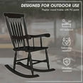 thumbnail image 6 of Spaco Porch Rocker Chairs Set of 2, 350 lbs. Wooden Rocking Chairs with High Back for Outdoor as Backyard, Lawn, Garden, Black, 6 of 11