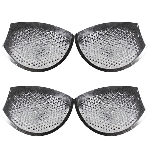 BRIGHTFUFU 2 pares de almohadillas de silicona para sujetador, almohadillas para sujetador con forma de copa, para mujeres y niñas