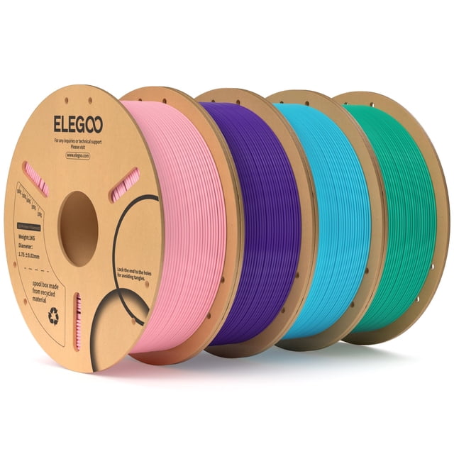 Filamento para impresora 3D ELEGOO PLA de 1,75 mm, paquete de 4 kg con Acc