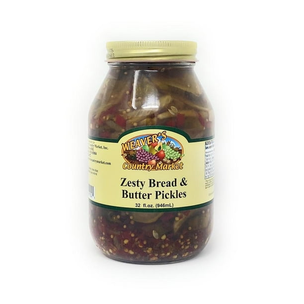 Weaver's Country Market Zesty Bread & Butter Pickles (4 Quart Jars