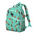 thumbnail image 2 of Pineapple Theme Travel Backpack, Waterproof Lightweight School Bag with Buckle, Spacious Multi-Compartment Gift Pack for Study, 2 of 6