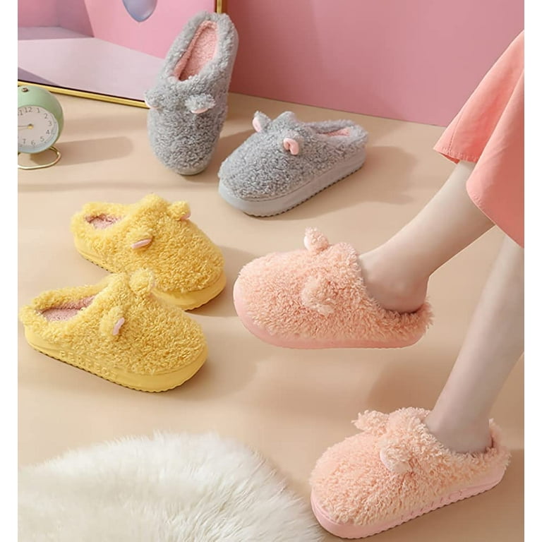 Fur slippers shop walmart