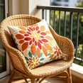 thumbnail image 3 of Jungle Leaf Print Throw Pillow Cover Square Decorative Cushion Case, 3 of 3