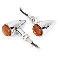 thumbnail image 2 of FLAMEEN LED Turn Light,Steering Lamp,Vintage Motorcycle LED Turn Light Indicator Lamp Yellow Lens Fits For, 2 of 8