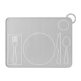 thumbnail image 1 of Placemat Fire Rooster Kids de silicona Montessori para niños, color gris, 1 of 9