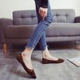 thumbnail image 3 of WORGEOUS Zapatos de leopardo de moda zapatos de tacón plano Ocio para mujeres damas (leopardo marrón, talla 38), 3 of 8