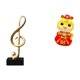 thumbnail image 1 of Adorno decorativo de resina con forma de nota musical y serpiente, ideal como centro de mesa, escritorio, chimenea o regalo Feng Shui para inauguració, 1 of 8